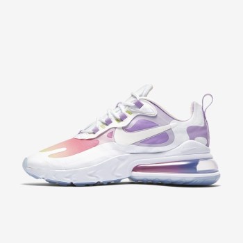 Nike Air Max 270 React - Női Utcai Cipő - Színes/Fehér/Metal Arany/Fehér